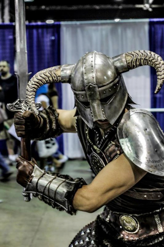 Illustration for article titled Dude Makes A Wicked Skyrim Helmet From Real Steel